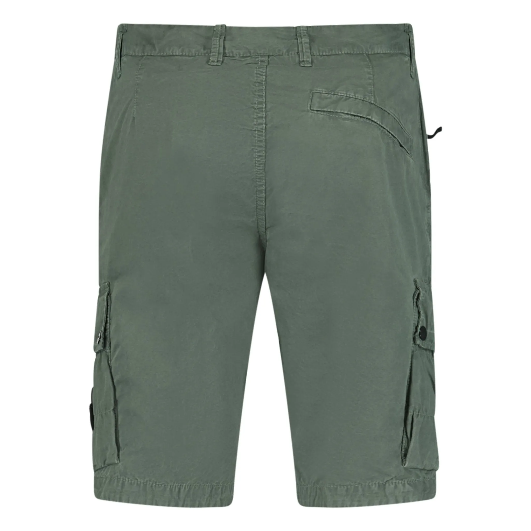 STONE ISLAND MUSK GREEN BERMUDA CARGO SHORTS