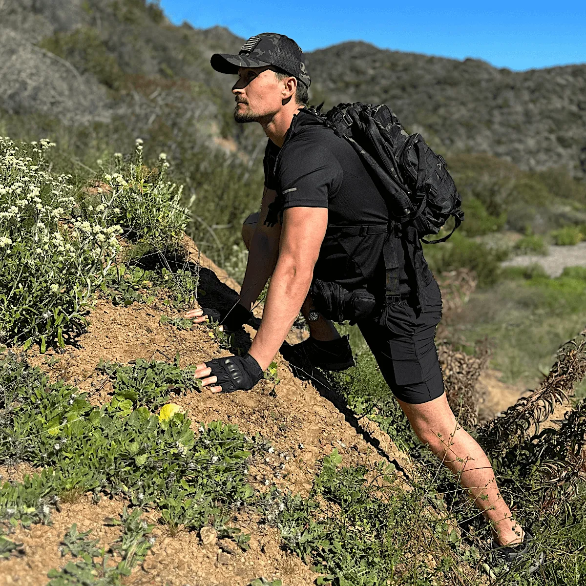 Tactical-Style Patch Hat With Adjustable Strap