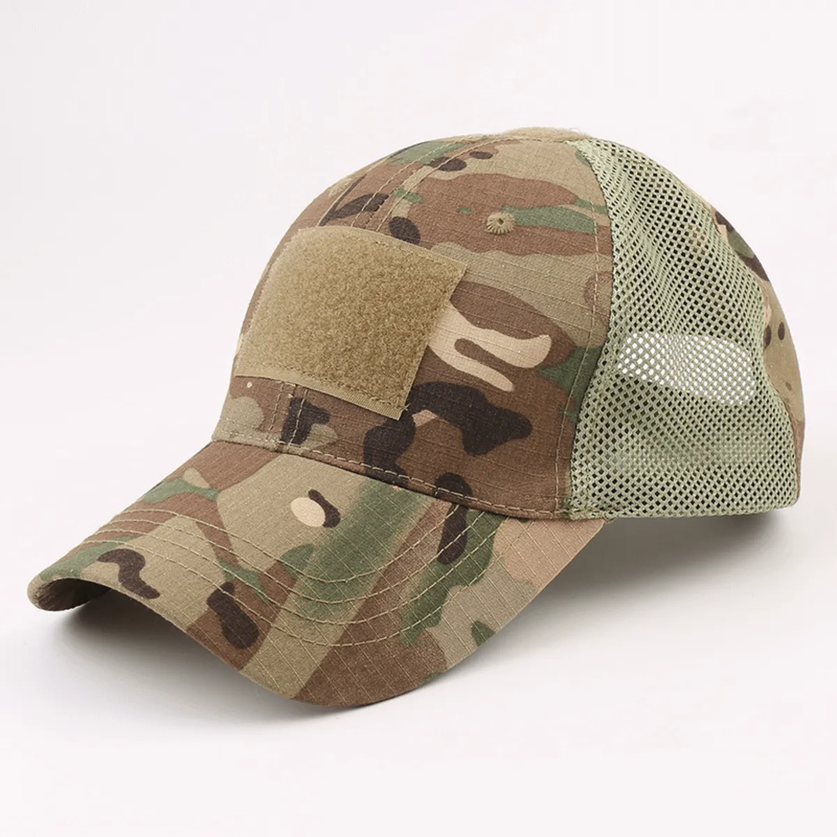 Tactical-Style Patch Hat With Adjustable Strap