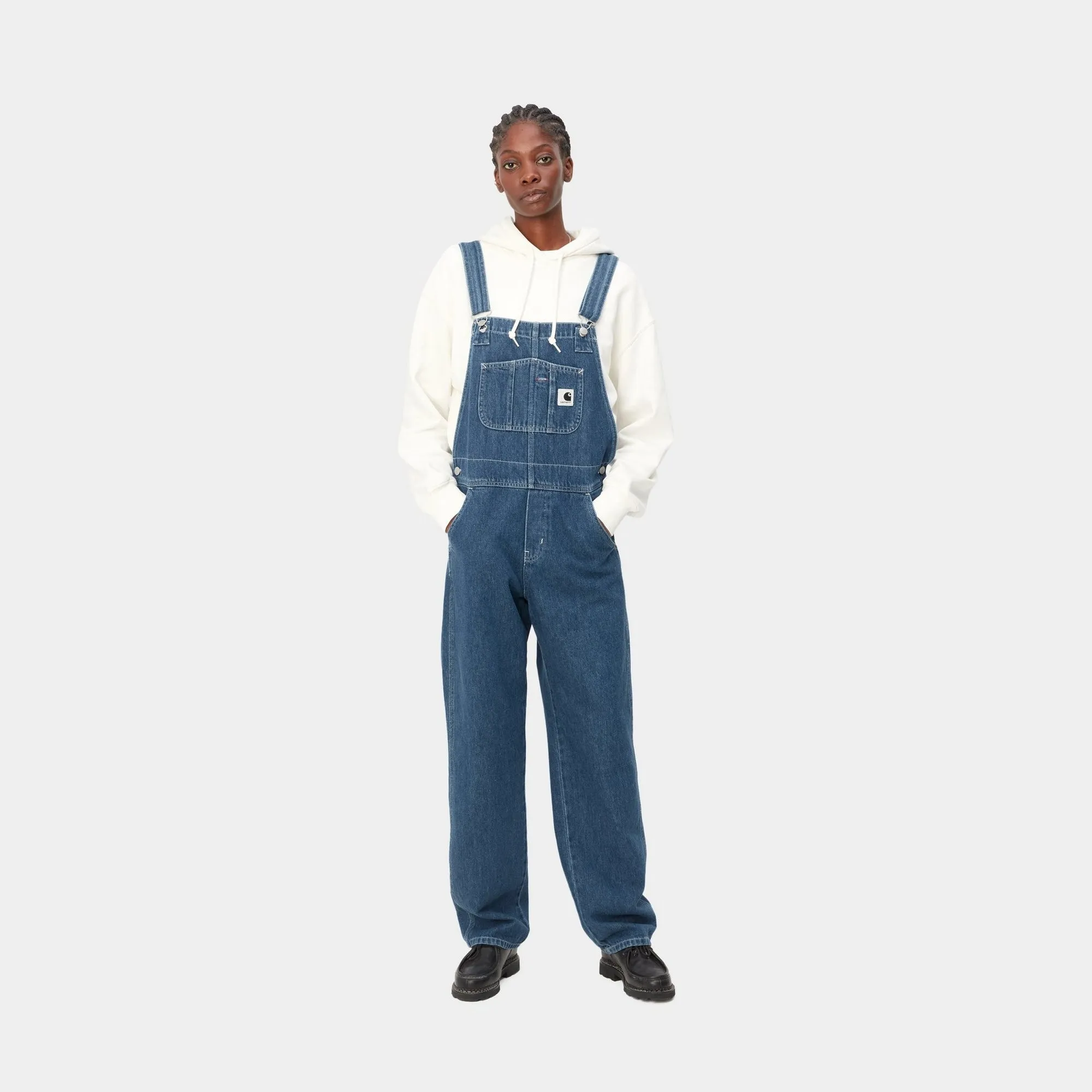 Women's Bib Overall Straight - Denim | Blue (stone washed)