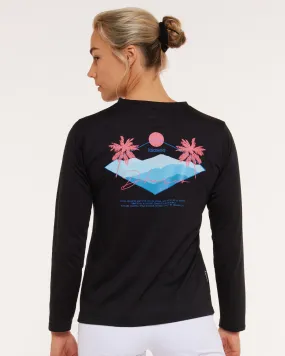 Womens Long Sleeve Tech Tee | Stealth