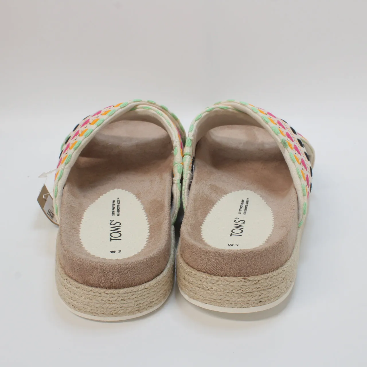 Womens Toms Paloma Slide Natural Multi Woven